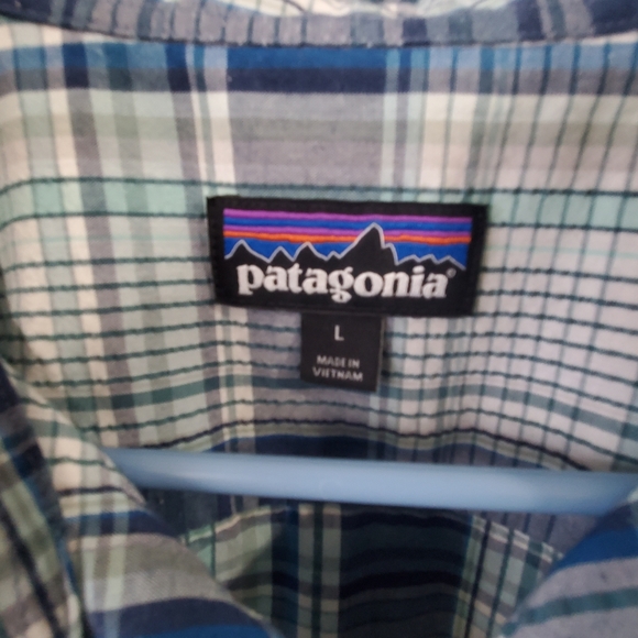 Patagonia worn wear shirt sz Men's L - Picture 2 of 2